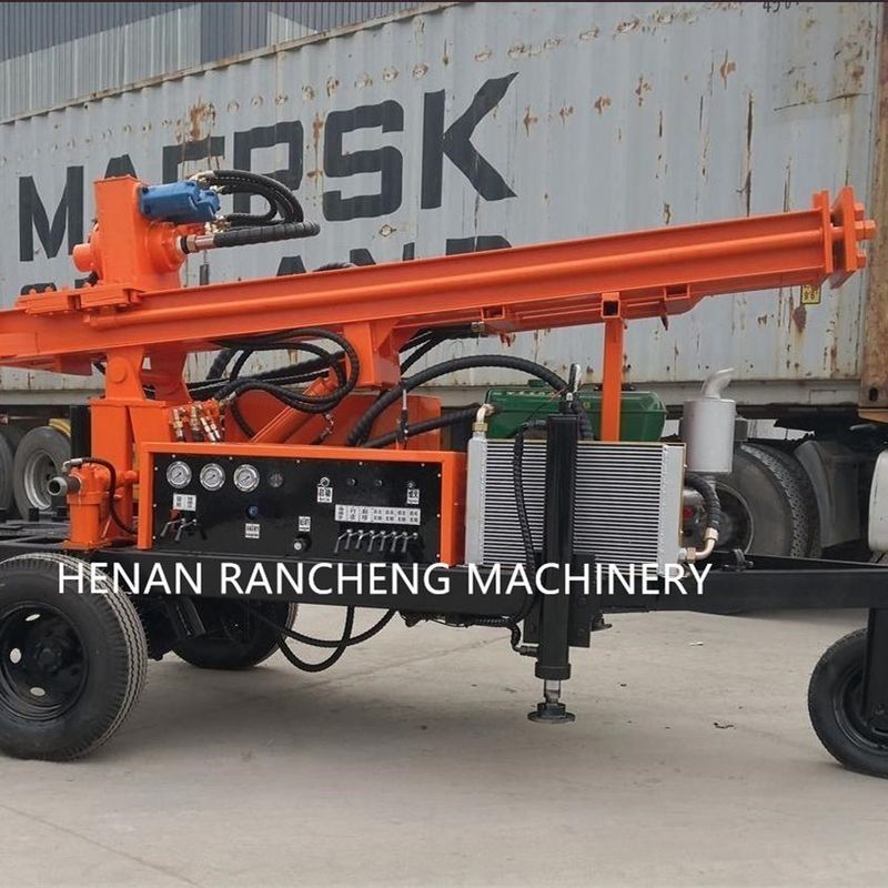 150 mét di động giếng nước khoan giếng khoan được trang bị bởi 32HP động cơ diesel