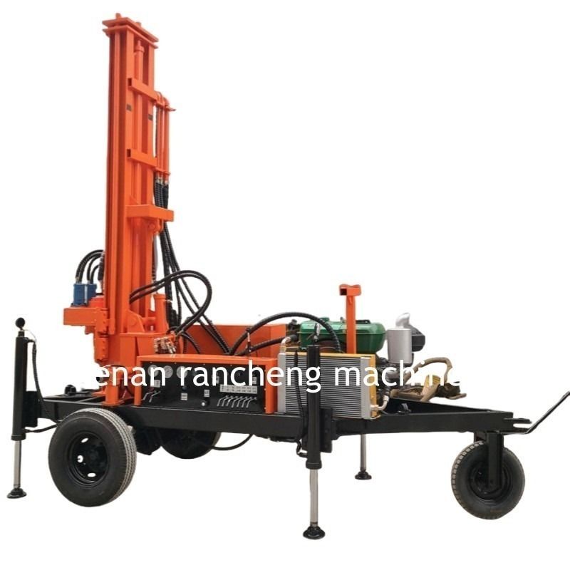 150 mét di động giếng nước khoan giếng khoan được trang bị bởi 32HP động cơ diesel