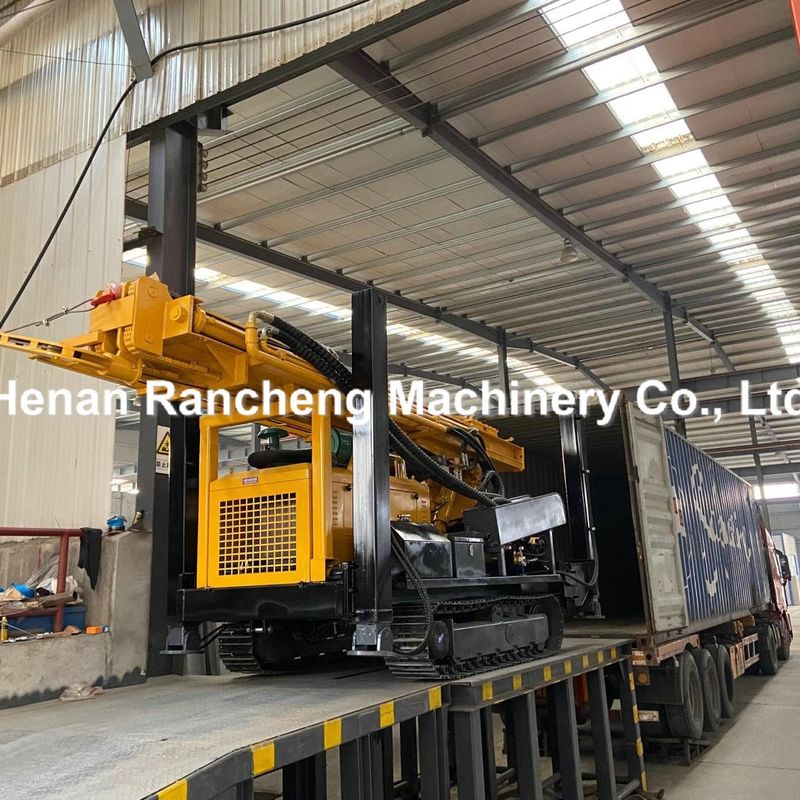 Máy khoan giếng nước sâu 600m động cơ diesel RCF600C DTH Mining Crawler Mounted Machine