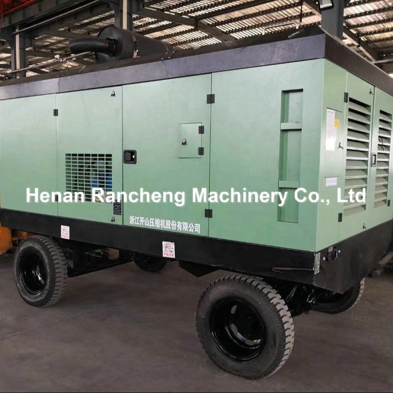 1107CFM 25bBar động cơ diesel Máy nén vít Máy nén không khí di động cho áp suất 2,5-1,8 Mpa