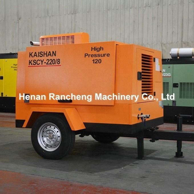 Máy nén khí vít diesel di động 1400kg 55KW cho giai đoạn nén duy nhất
