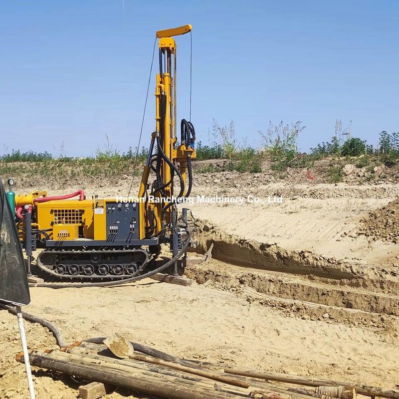 Loại Crawler thủy lực giếng khoan nước Rig cho 3500-3800Nm Max mô-men xoắn của quay