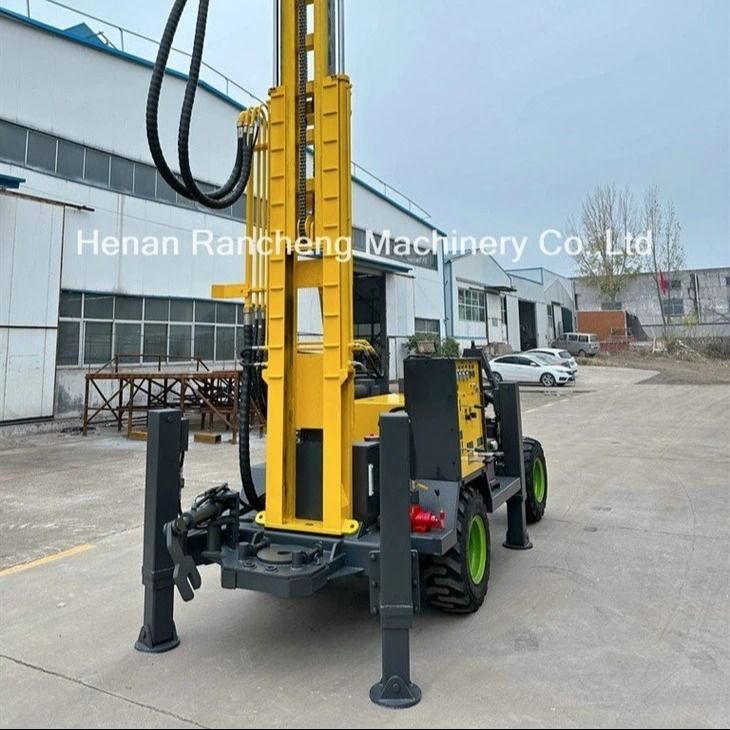 Đồ khoan giếng nước DTH loại bánh xe kéo chạy bằng lực nâng 13T