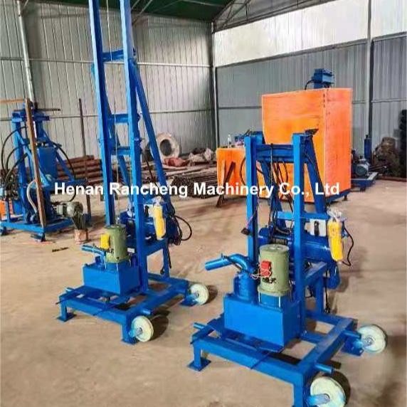 Độ sâu khoan 100m Điện Động tay nước giếng khoan Rig máy chính với động cơ 22HP
