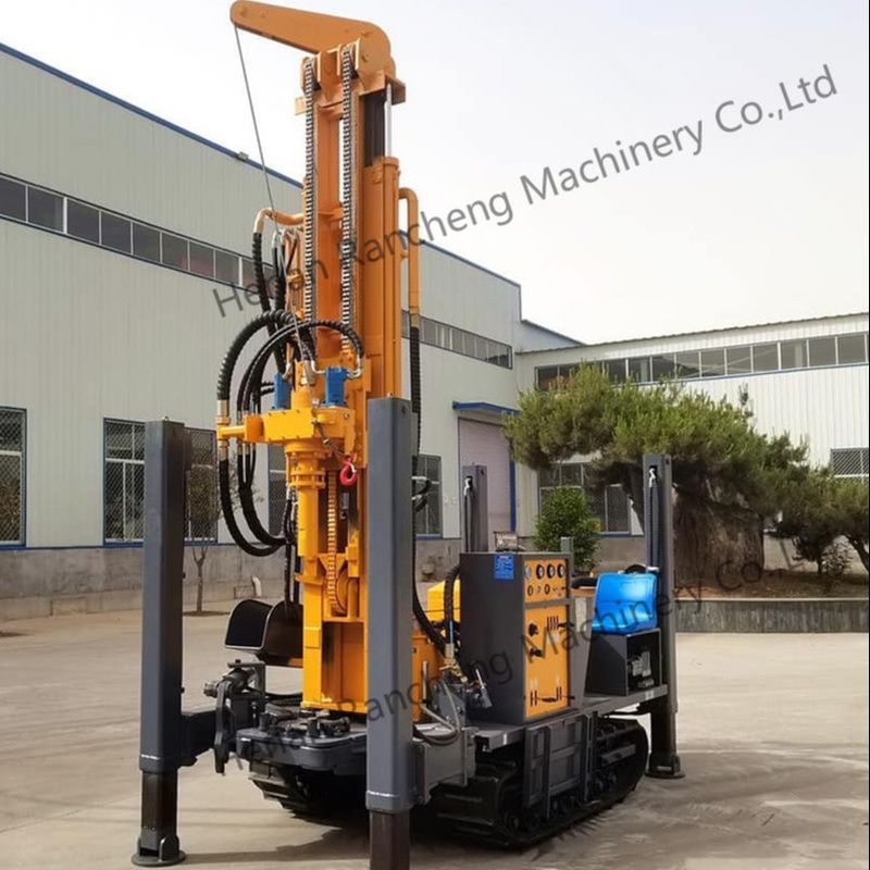 350m Độ sâu khoan 91KW Động cơ Yuchai Máy khoan giếng nước 22T lực nâng