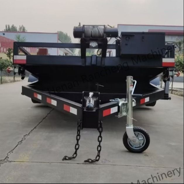 5t 5m*2.2m Truck Platform Semi Trailer Axle Double-Axle Electric Brake