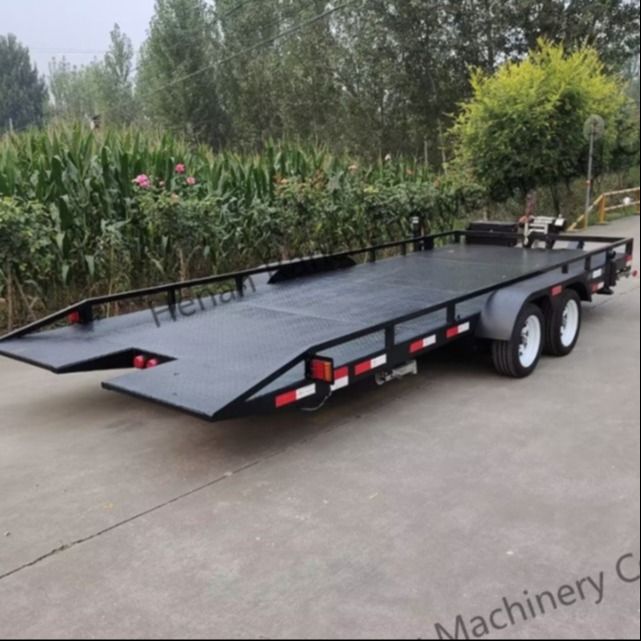 5t 5m*2.2m Truck Platform Semi Trailer Axle Double-Axle Electric Brake