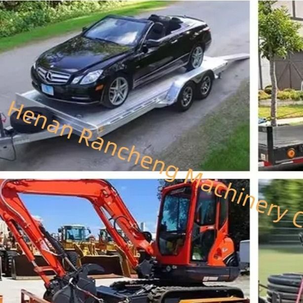 5t 5m*2.2m Truck Platform Semi Trailer Axle Double-Axle Electric Brake
