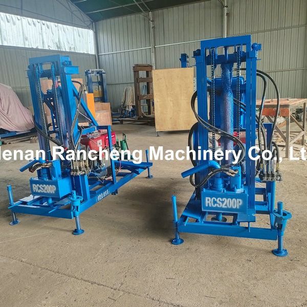 150m DTH Máy khoan giếng nước thủy lực Máy kéo khí bơm Đèn khoan