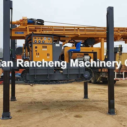 350m Crawler gắn nước giếng khoan giếng máy khoan hố khí nén nước khoan máy khoan giếng