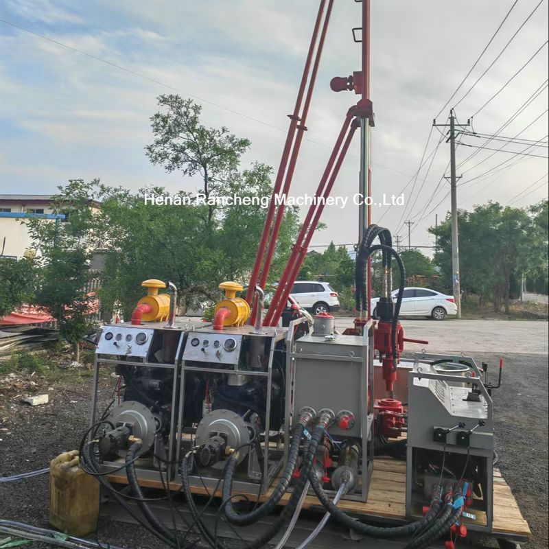 100-240RPM Winch tốc độ xoay nhỏ lõi khoan Rig 96L / phút Hệ thống thủy lực dòng chảy định số