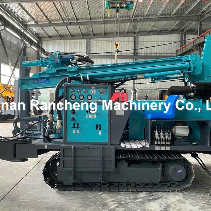 Giàn khoan giếng nước bánh xích RCF260C Máy khoan giếng nước thủy lực quay lỗ khoan 70kw Máy khoan giếng nước diesel