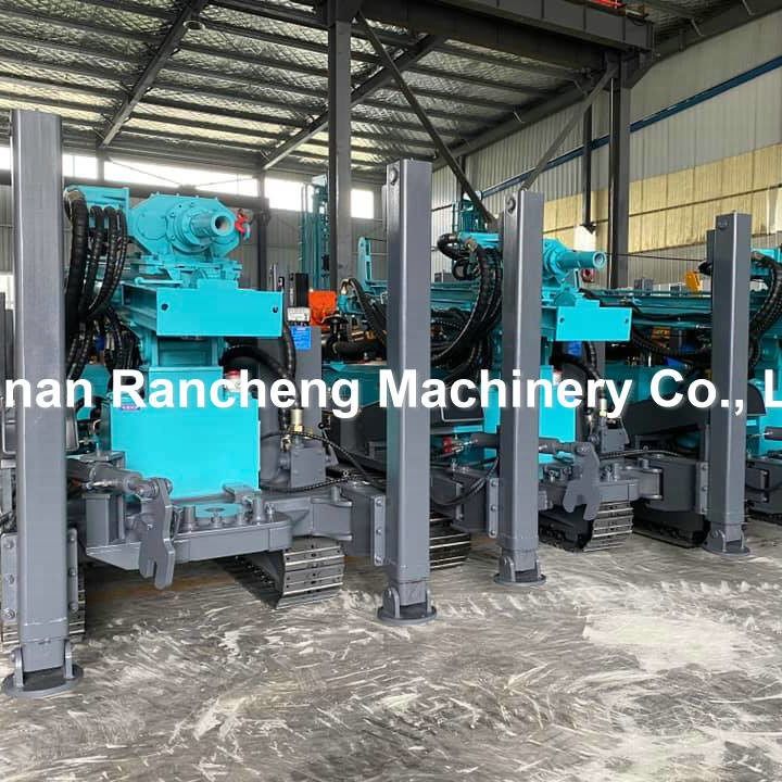 Giàn khoan giếng nước bánh xích RCF260C Máy khoan giếng nước thủy lực quay lỗ khoan 70kw Máy khoan giếng nước diesel