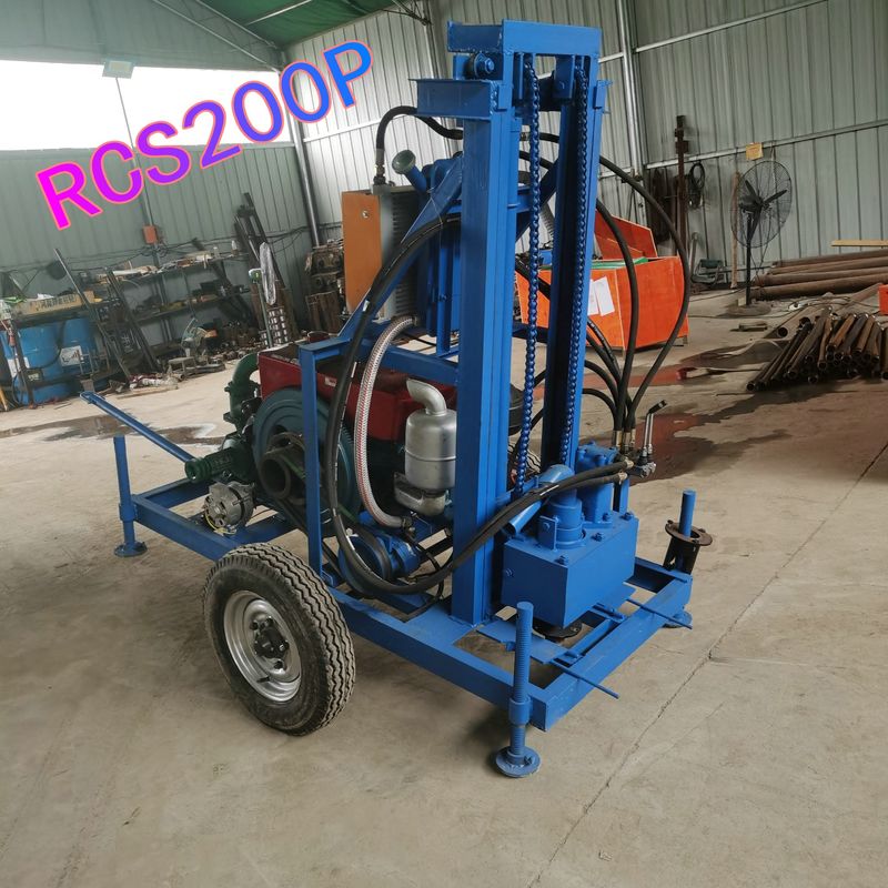 Máy khoan giếng nước di động ren vít tự động hoàn toàn 150m 16.2Kw chạy dầu diesel