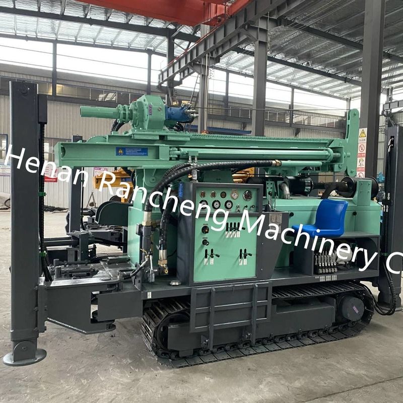 Giàn khoan DTH giếng nước sâu 350m vận hành thủy lực hoàn toàn