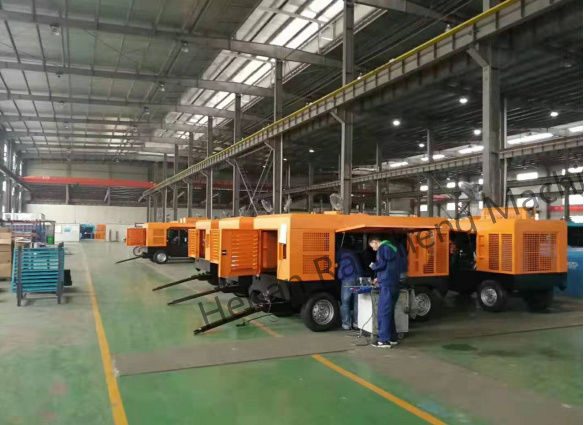 KSCY-400/14.5K 400cfm Diesel máy nén không khí vít di động với động cơ Cu-mmins