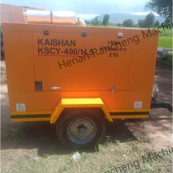 KSCY-400/14.5K 400cfm Diesel máy nén không khí vít di động với động cơ Cummins