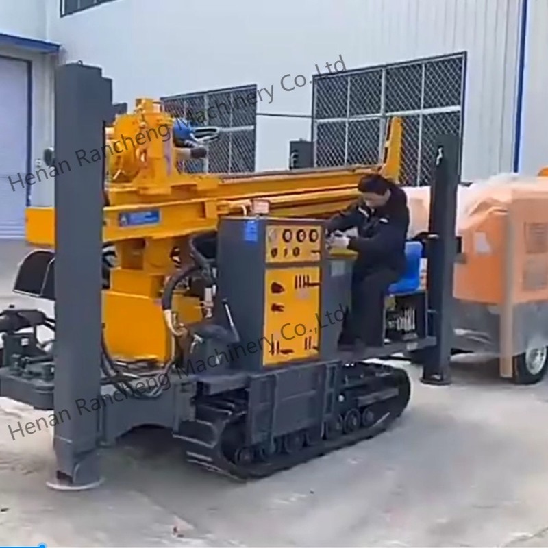Bộ khoan giếng nước 400 mét loại crawler hoàn toàn thủy lực 140 - 350mm