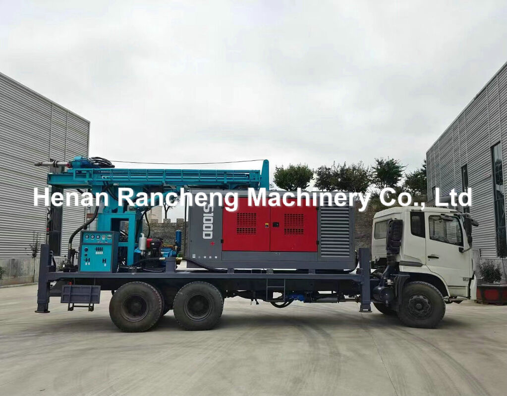 350m Độ sâu xe tải gắn khoan khoan / xe tải gắn máy khoan giếng nước với xe tải HOWO 6X4