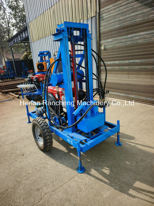 150m Độ sâu khoan Máy khoan giếng nước di động với đường kính lỗ khoan 450mm