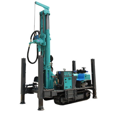 280m Độ sâu khoan thủy lực Crawler nước giếng khoan 70KW Yuchai động cơ