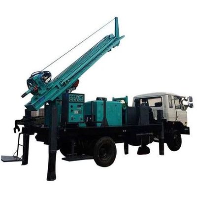 DongFeng Truck gắn nước giếng khoan Rig 95KW Rig động cơ sức mạnh 350m độ sâu