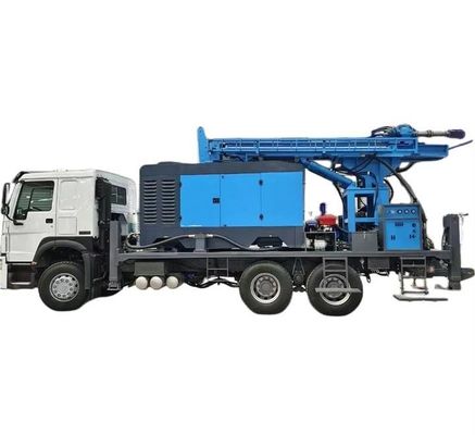 450m Độ sâu thủy lực giếng nước khoan giàn xe tải 266HP Động cơ xe tải