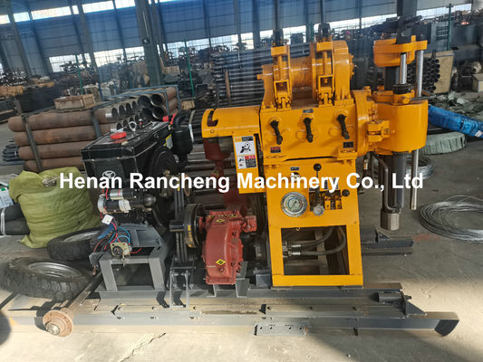 130m / 200m Độ sâu thủy lực khoan khoan nhỏ với động cơ diesel 22HP
