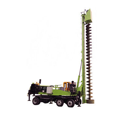 6 - 10m Độ sâu hố đống Auger Rotary Drilling Rig 34KW Điện lực động cơ diesel