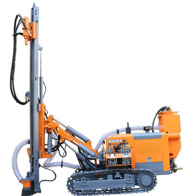 Hydraulic Crawler DTH Down The Hole Drilling Rig 68HP Động cơ diesel 20m Độ sâu khoan