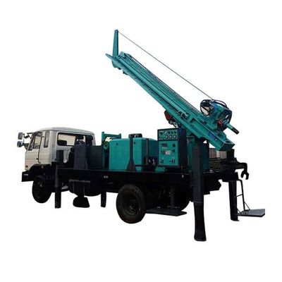 Máy khoan giếng nước được gắn trên xe tải 280m 210HP Động cơ xe tải