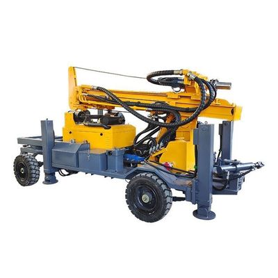 Máy khoan lỗ nước gắn bánh 260m Độ sâu 70KW Động cơ diesel