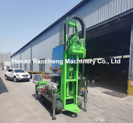 Máy khoan lỗ nhỏ 30m / Máy điều khiển đống năng lượng mặt trời Mini Crawler