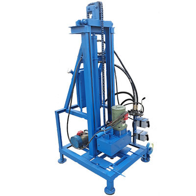 Máy khoan giếng nước có thể di chuyển bằng xi lanh thủy lực 100m Độ sâu 51mm