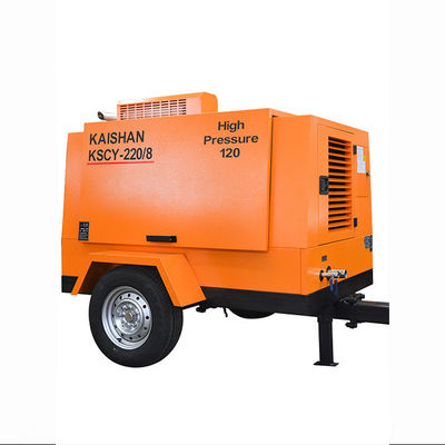 Không khí xả 220cfm 8bar máy nén không khí di động Gtl Power