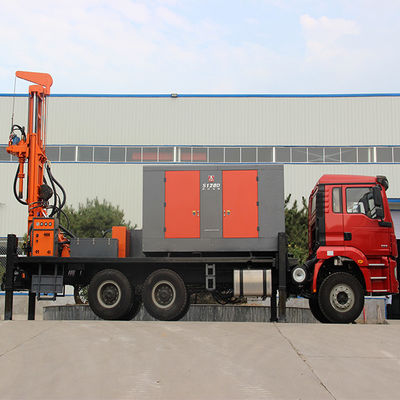 Máy khoan giếng thủy lực 350m Đặt xe tải khoan Giá dầu diesel Máy khoan giếng nước bán