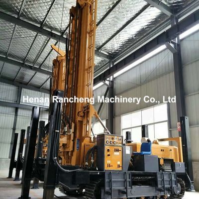 800m Depth Crawler Pneumatic Water Well Drilling Rig với máy nén không khí hoặc bơm bùn