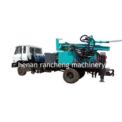 300m Deep Borehole Drilling Rig Truck Đặt trên máy khoan giếng nước