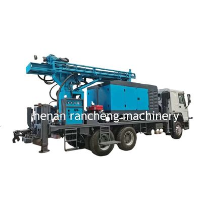 350m Deep Rock Borehole Bore Rig Truck Đặt máy giếng nước