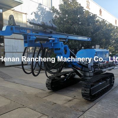 60-80m Depth Crawler Hydraulic DTH Drilling Rig Cả hai Rotary Drilling và Ramming