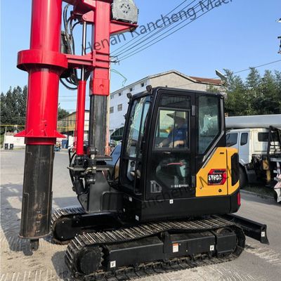 Giàn khoan cọc nhồi thủy lực mini sâu 10m, Động cơ Diesel Kubota, Trọng lượng 9.3T