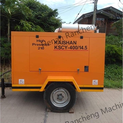 KSCY-400/14.5K 400cfm Diesel máy nén không khí vít di động với động cơ Cummins
