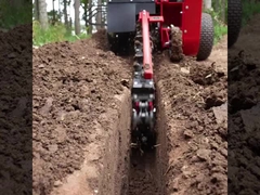 600mm Depth Trench Digger Máy đào đào nước tưới nước Khu vườn đào cho đường ống