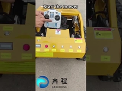 Máy cắt cỏ loại Crawler 4 bánh lai điều khiển từ xa 20mm-180mm Chiều cao cắt