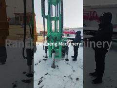 RCKM-60S Mini Solar Pile Driver Hydraulic Guardrail Drilling Rig Thiết bị điều khiển đống
